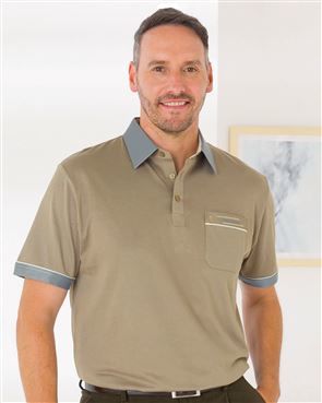 Gabicci Camel Mens Polo Top